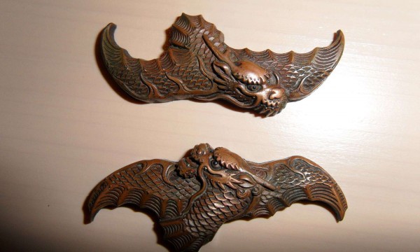 Menuki winged dragon