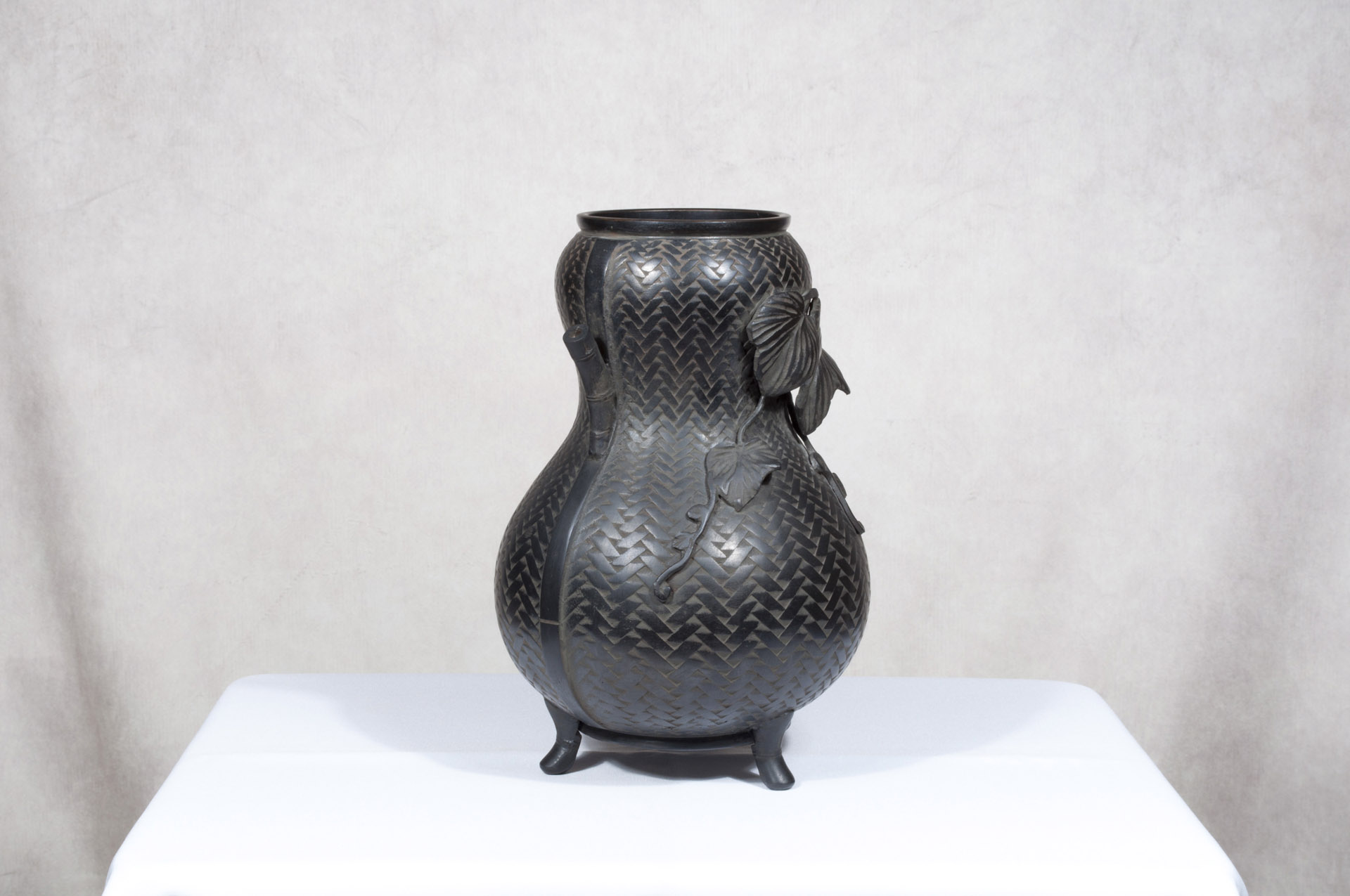 Vase japonais bronze Hyotan (2)
