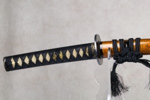 Koshirae de Katana école Nara et laque Tsugaru