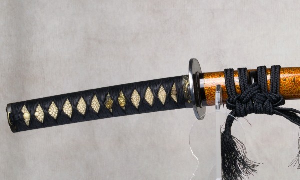 Koshirae de Katana école Nara et laque Tsugaru